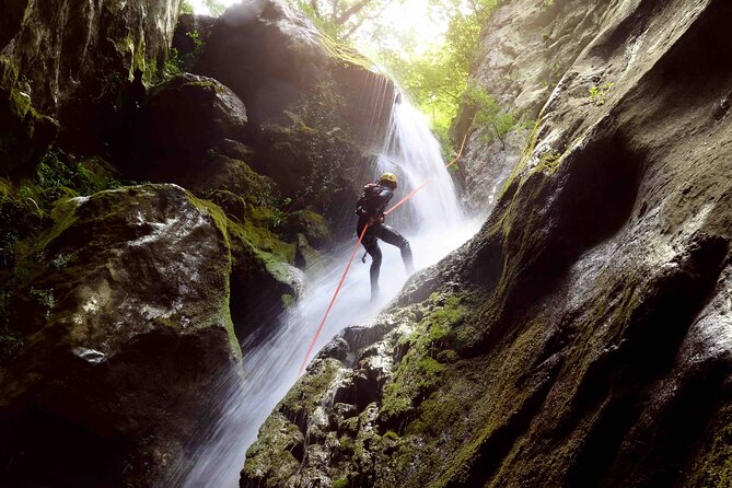 5Hrs Advanced Canyoning (50m) 12 Rappels (Pickup, Lunch & GoPro) - Key Highlights at a Glance