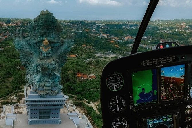 Above the Island of Gods Helicopter Tour - GWK cultural park from the air: Garuda Wisnu Kencana in context