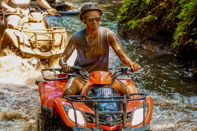 ATV Quad Bike Bali with Gorilla Cave & Lunch at Cretya Sunset - Safety, lockers, and the stuff you’re actually given