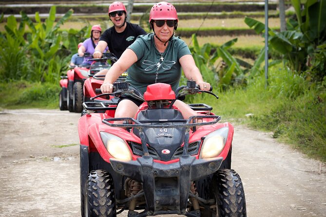 ATV Quad Bike Kuber Through Waterfall, Tunnel And Rice Field - The Mix That Makes This ATV Tour Feel Like Bali