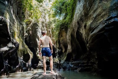 Bali Adventure Tour: Hidden Canyon, Tegenungan Waterfall, Goa Gajah temple - Tegenungan Waterfall: over 100 steps and a big payoff for active walkers