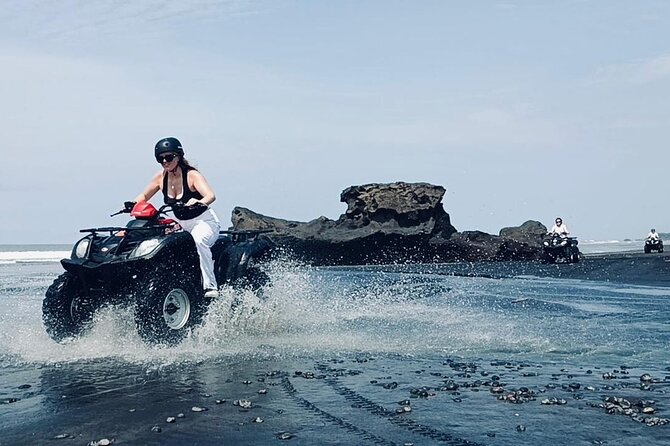 Bali ATV Ride On the Beach, Rice Field and Village Tour 2 Hour - Kelecung Beach black sand: where the ATV ride turns into Bali fun
