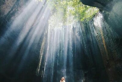 Bali best waterfall - Stop 1: Tukad Cepung’s Cliff-Edged Waterfall Photos