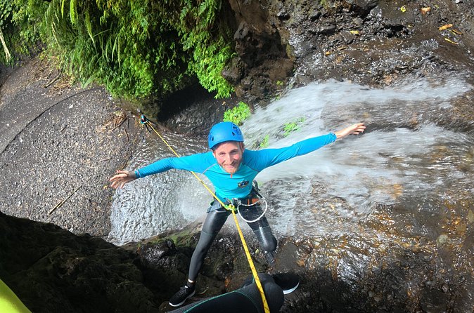 Bali Canyoning Trip – Explore Hidden Waterfalls & Gorges - Entering the canyon: bamboo forest rappels and the waterfall moments