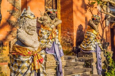Bali Cultural Experience - Ubud Palace: carved stone, hidden guardian toad faces, and calm stops