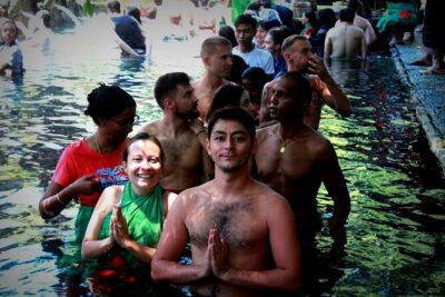 Bali Day Trip: Ubud Temples & Hidden Waterfalls - Stop 1: Tibumana Waterfall and the Bamboo-Bridge Jungle Walk