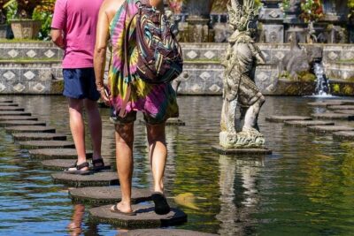 Bali Gate of Heaven Temple, Waterfall, Water Palace & Swing - Real Bali Swing: fun photos, optional cost, and smart safety habits