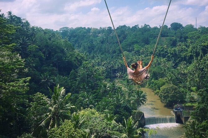Bali Jungle Swing and White Water Rafting All Inclusive - Swing Heaven in the Ubud jungle: photos, multiple swings, and those stairs