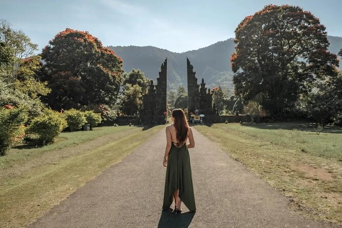 Bali Private Tour: Handara Iconic Gate, Watefall and Temple - Wanagiri Hidden Hills: the swing moment with lake views