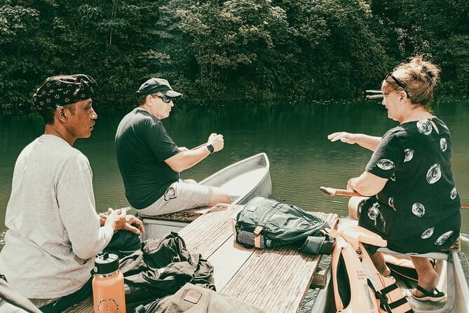 Bali Rainforest Hiking With Canoeing And Waterfall Adventure - Rainforest trekking with a guide who reads the plants