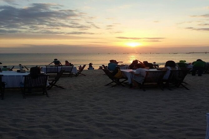 Bali Romantic Seafood Dinner under sunset jimbaran Beach - Pickup, return transport, and the sunset clock