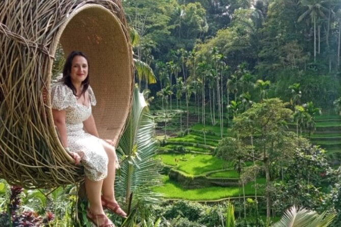 Bali Swing Hot Spring And Waterfall Private Guided Tour - Tampaksiring flower garden and antique building photo stop