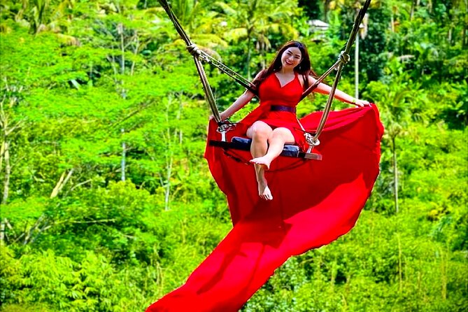 Bali Ubud Zipline Jungle Swing and Waterfall Tour - Satria Swing: Tarzan-style jungle swinging
