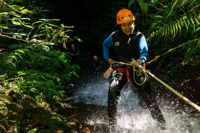 Beginner Canyoning trip in bali "Banyuwana canyon" - Inside the Canyon: Descent, Jumps, Slides, and Ziplining
