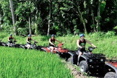 Best of Ubud Adventure: Ayung Rafting - ATV - Quad Bike with Private Transport - ATV at Bali Skutis Adventure: Singapadu Countryside on a 250cc Machine