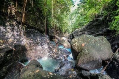 Canyoning Bali, Blue Gorge Canyon (Adventure, discovery, nature) - The training before the gorge: how novices get real confidence