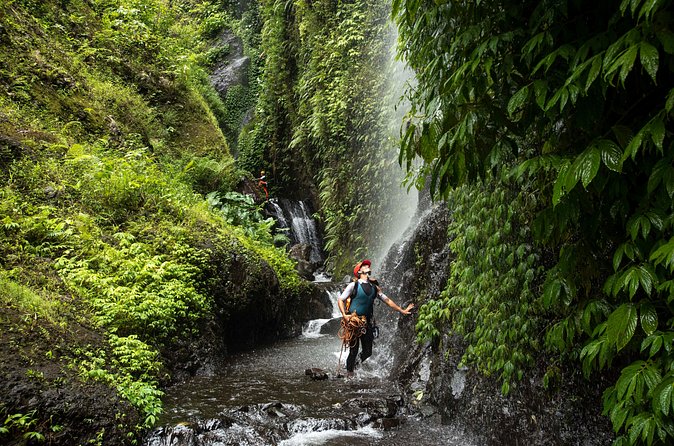 Canyoning Bali, Tamata Canyon (Adventure, discovery, nature) - The Descent Plan: From River Approach to Waterfall Rappels