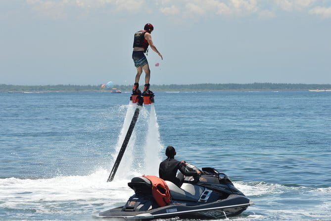 Fly Board Experience in Bali - Getting picked up and reaching the beach spot