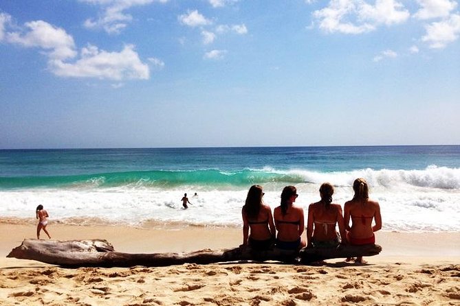 Half Day: Uluwatu Temple,KECAK FIRE DANCE Evening Tour & Jimbaran SEAFOOD Dinner - Padang Padang Beach: a short white-sand break that resets the day
