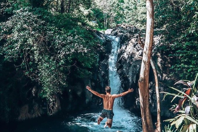 Jumping Sliding at Aling- aling Waterfall - Wanagiri Hidden Hill - Handara Gate - The 7:30am start and the drive reality from Nusa Dua