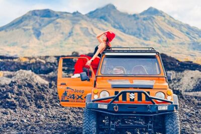 Mount Batur Jeep Sunrise Tour with Optional Add On - Stop 1: Mount Batur at 1,717 Meters and the Black Lava Fields