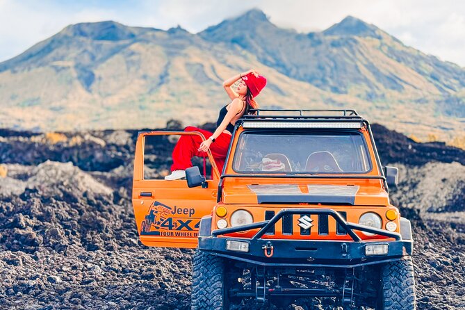 Mount Batur Jeep Sunrise Tour with Optional Add On - Stop 1: Mount Batur at 1,717 Meters and the Black Lava Fields