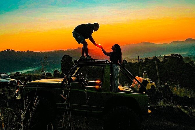 Mount Batur Jeep Sunrise with 4WD Adventures Tour - Stop 1: Mount Batur Sunrise, Black Lava Field, and Breakfast on Top