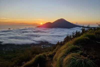 Mount Batur Sunrise Trekking with Optional Hot Spring - The early climb: flashlight, poles, and the crater rim payoff