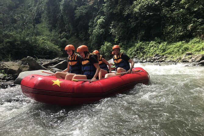 Rafting Adventure 18 km and Balinese Village Life Tour with Lunch - Telaga Waja Rafting: 18 km, waterfalls, and first-time friendly guidance