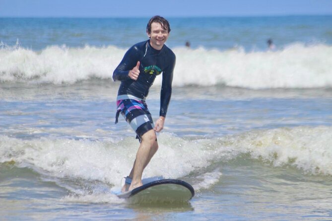 Surfing Activity with Beginner and Intermediate Lesson - Beginner Surf Lesson: shallow water, foam waves, and real basics