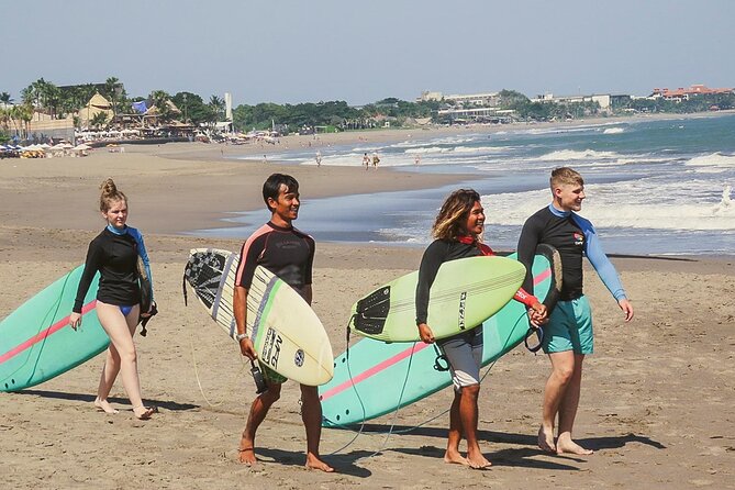 The funniest private 2 hour surf lesson, Canggu - Your 2-hour flow: basics on the beach, then waves