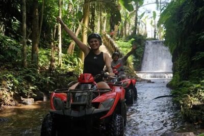 Ubud: ATV Quad Bike, Jungle, Waterfall, Tunnel and Rafting Trip - Alasan Adventures ATV at Gorilla Cave: 250cc fun with a cave-waterfall twist