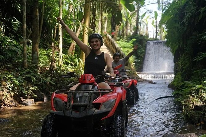Ubud: ATV Quad Bike, Jungle, Waterfall, Tunnel and Rafting Trip - Alasan Adventures ATV at Gorilla Cave: 250cc fun with a cave-waterfall twist