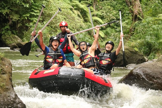 Ubud Bali ATV Quad Bike Legong Temple cave with Lunch and Pool - Ayung River Rafting: Class II–III Rapids With Rainforest Views
