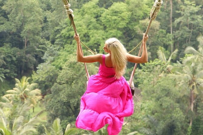 Ubud Full Day - Monkey Forest, Rice Terrace and Waterfalls Tour - Ubud Jungle Swing: optional adrenaline with an extra fee