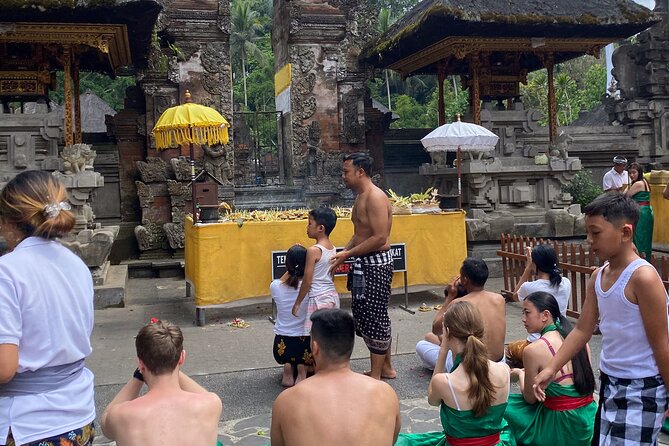 Ubud Private Tour: Monkey Forest, Rice Terrace, Temple, Waterfall - Tirta Empul Temple: holy spring water and ritual time