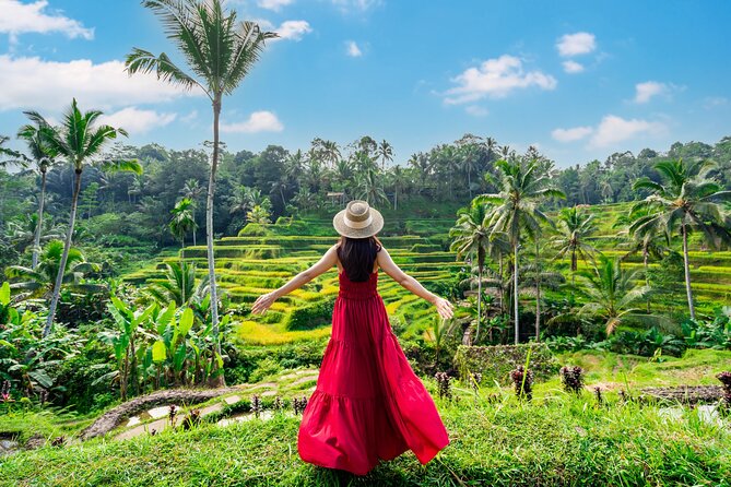 Ubud Private Tour: Waterfalls, Temple and Rice Terraces Swing - Stop 1: Tegalalang Rice Terraces and the rice terrace swing moment