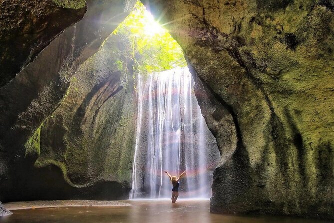 Ubud Waterfalls and Rice Terraces Private Day Tour - Kanto Lampo Waterfall: Rocky Steps and Clear Water