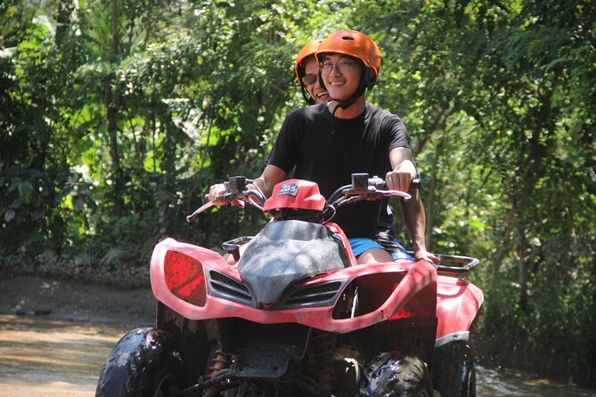 Ubud's Thrilling ATV Tandem Rides - Gear-up moment: helmets, boot shoes, and why it matters